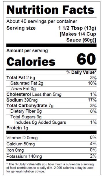 Nutrition Facts