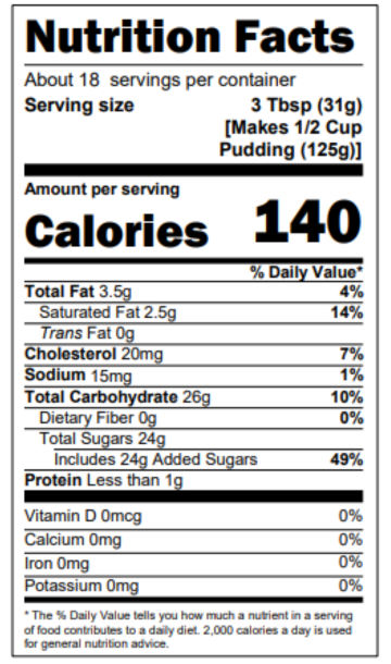 Nutrition Facts