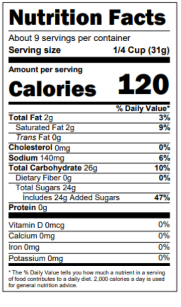 Nutrition Facts