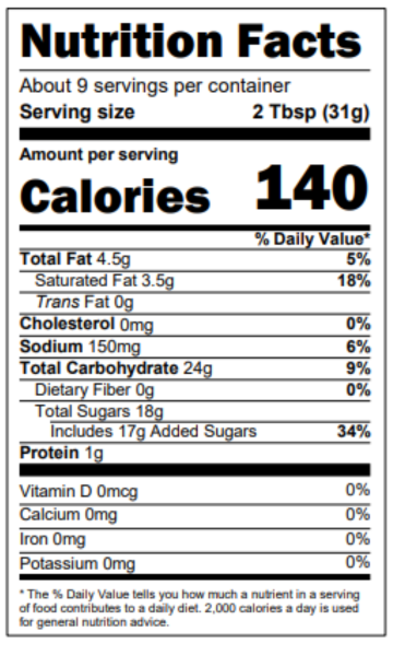 Nutrition Facts