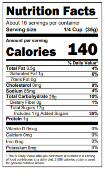 Nutrition Facts