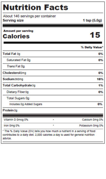 Nutrition Facts