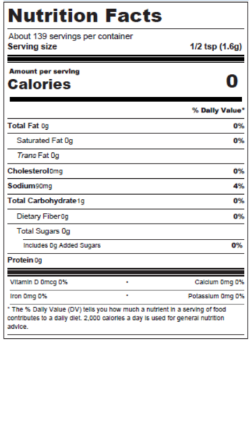 Nutrition Facts