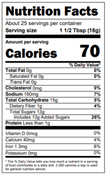 Nutrition Facts