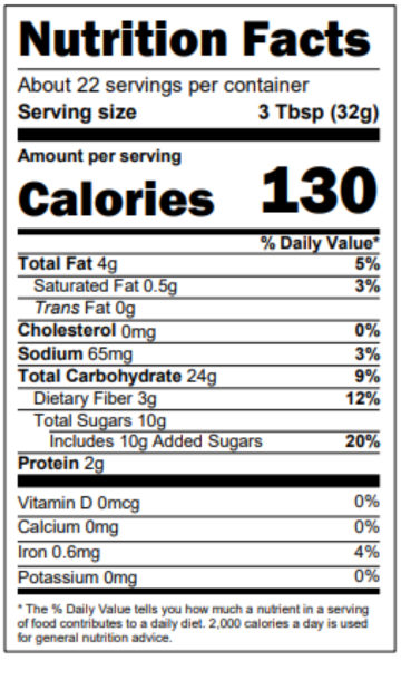 Nutrition Facts