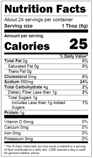 Nutrition Facts