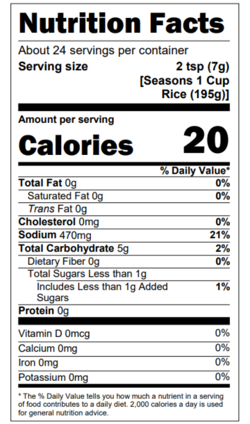 Nutrition Facts