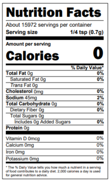 Nutrition Facts