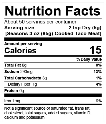 Nutrition Facts