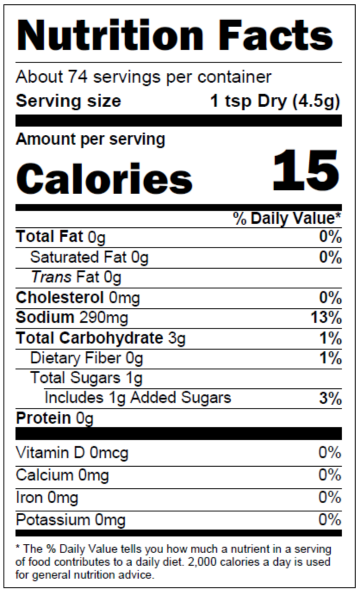 Nutrition Facts